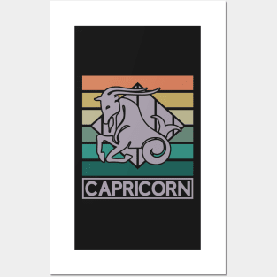 Capricorn Vintage Zodiac Posters and Art